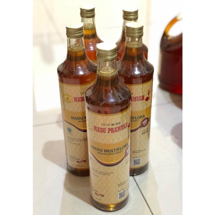 

PROMO MADU ASLI PRAMUKA MULTIFLORA 650 ML ORIGINAL SEGEL