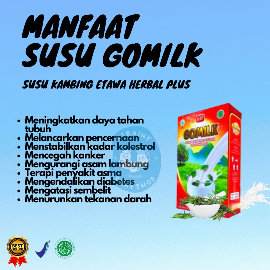 GOMILK SUSU KAMBING HERBAL 100% ORIGINAL