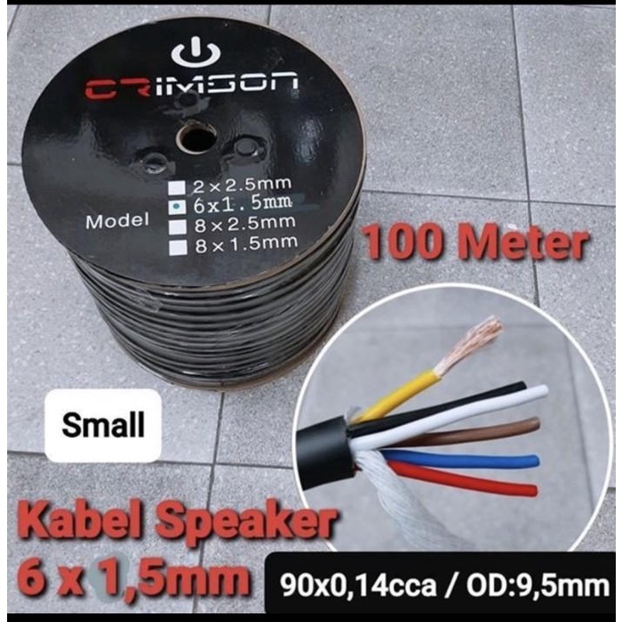 Kabel speaker crimson 6 x 1.5 original 6x1.5 6 x 1 5 6x15 terbaik