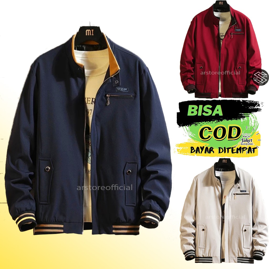 TERMURAH ! Bomber Casual Polos Original Sensor Bomber Pilot - Jaket Bomber Pria