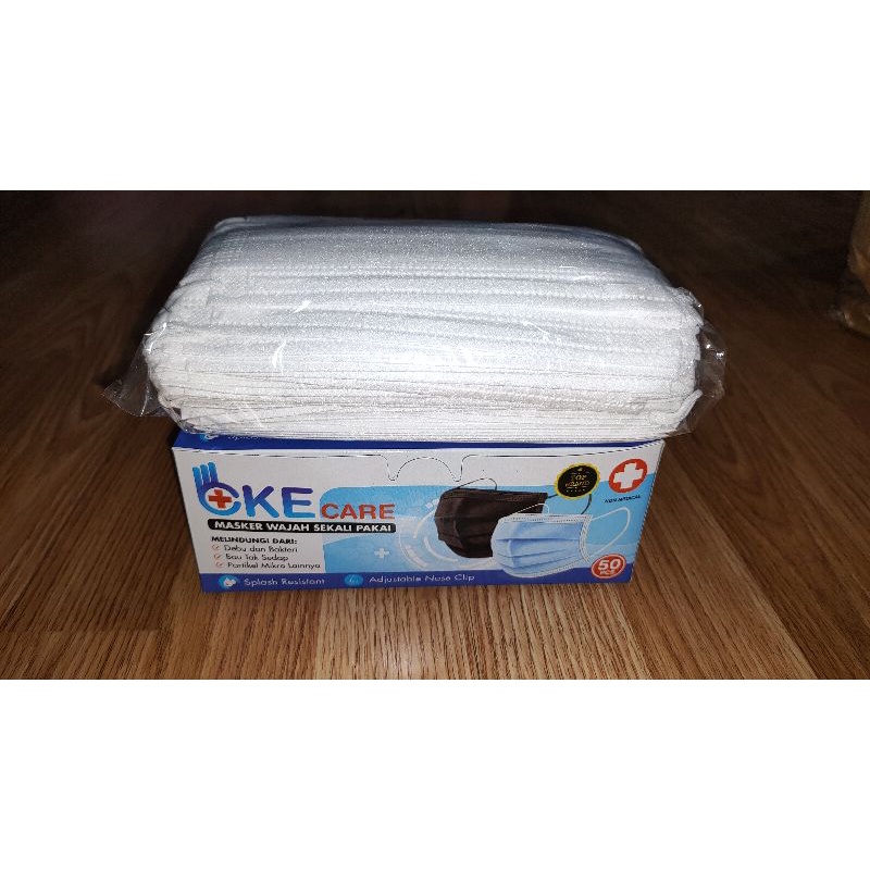 Masker OkeCare 3 ply isi 50 pcs