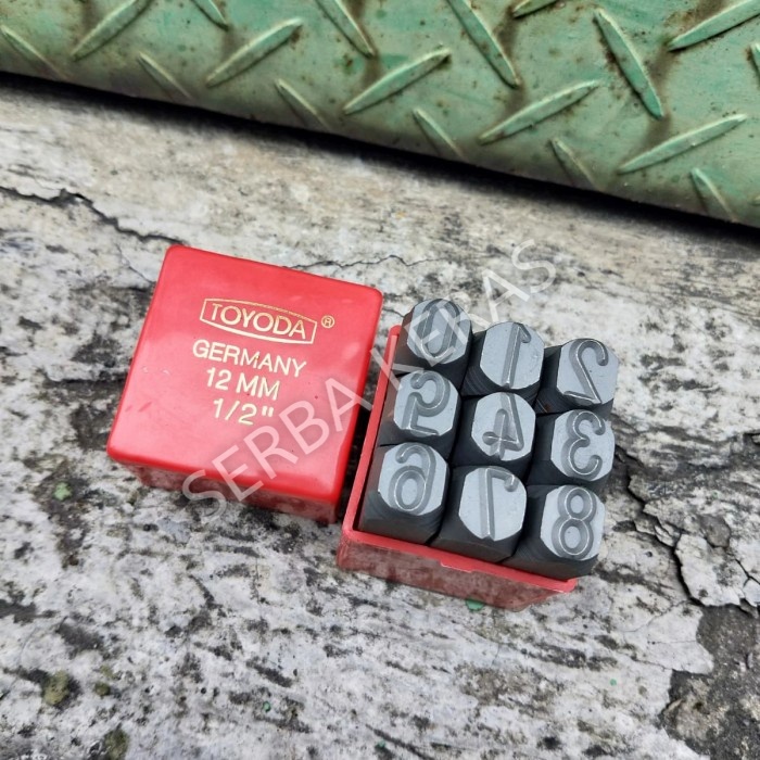 mata ketok 10mm angka 0- 9mm - mata obeng ketok 10mm angka
