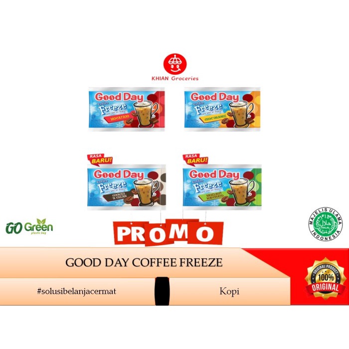 

Good Day Freeze Kopi Sachet All Varian 1 Renceng 30gram x 10 Sachet