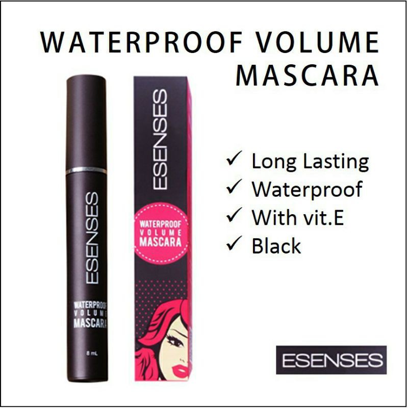 EVANY ESENSES MASKARA WATERPROOF Volume BPOM  8ml