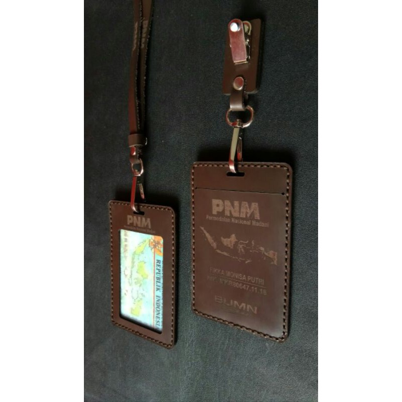 

name tag kulit custom