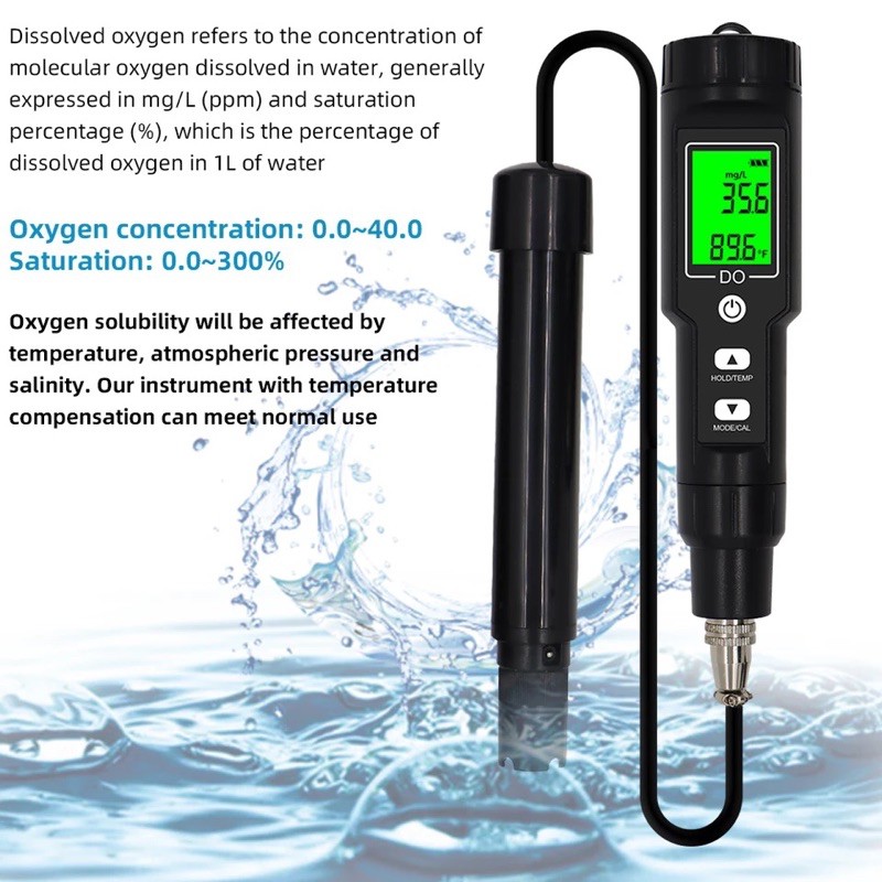 Digital DO Meter Dissolve Oxygen DO-9100 Backlight