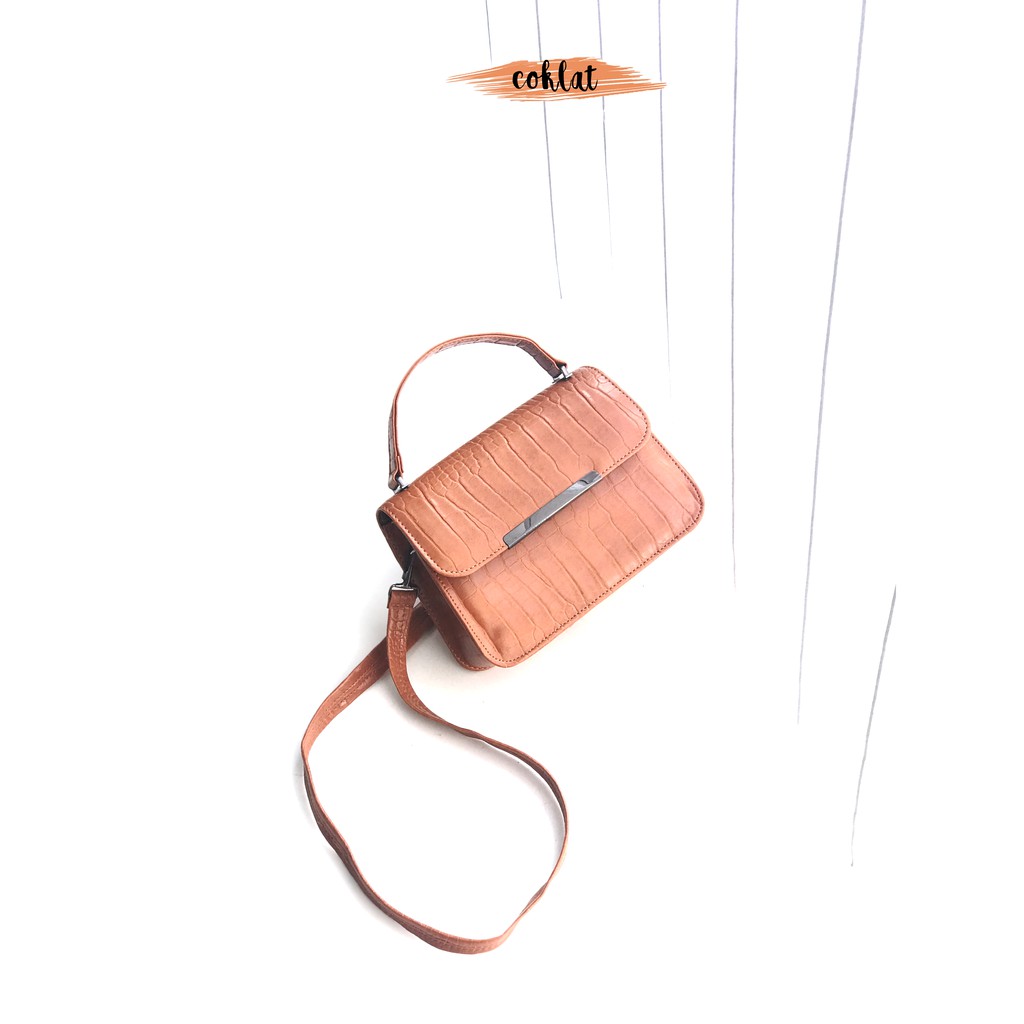 Slingbag Croco Strip