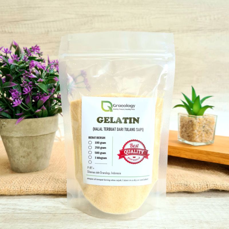 

Gelatin Bubuk Halal Premium Import Kemasan 250 Gram Terbaru