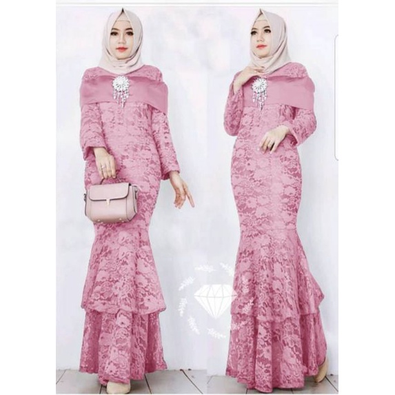 Maxi Dress Stella Duyung gamis pesta wanita gamis duyung gamis pesta dress pesta muslim gaun pesta g