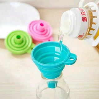 Corong Air Bulat Silikon FLEXIBLE / Lipet Portable Foldable Silicone Mini Funnel / Corong Minyak