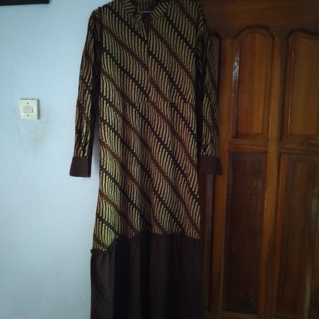 [ Gamis Jumbo ] Terbaru Gamisbatik Meisya Maxi Big Size Ld 120cm Batiksolo Batikmodern Fashionmuslim