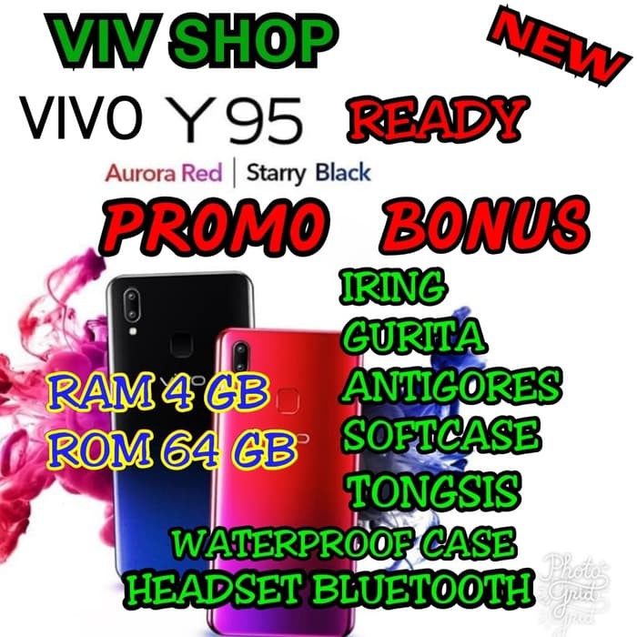 VIVO Y95 RAM 4 / 64 GB GARANSI RESMI VIVO INDONESIA