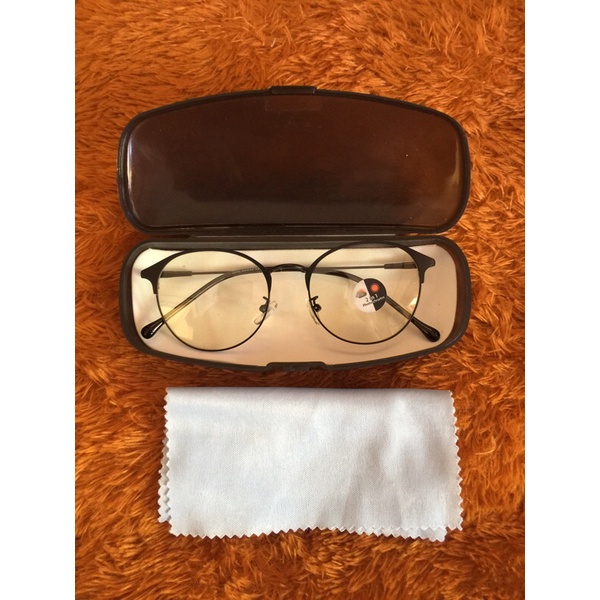 [FREE KOTAK+LAP] KACAMATA PHOTOCROMIC KOREA/KACAMATA ANTIRADIASI 2IN1 PHOTOCROMIK-HITAM FREE KOTAK+LAP