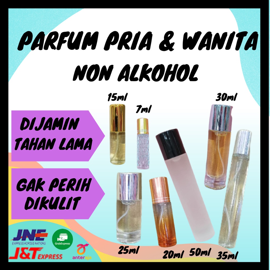 Parfum Parfume Perfume Minyak Wangi Wanita Farfum Non Alkohol Tahan Lama Isi Ulang Refill