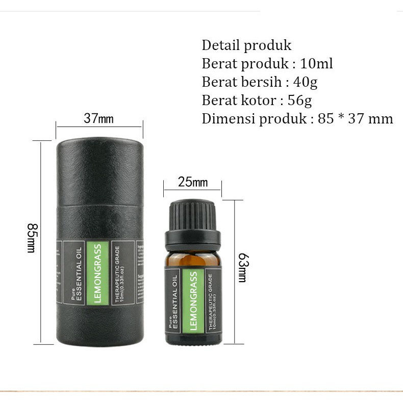 Essential Oil/Aromatherapy/Aroma Terapi/Minyak Essensial/Pengharum Ruangan-10ml