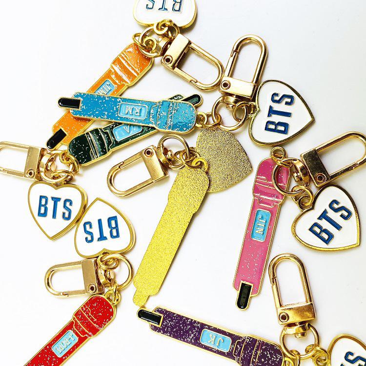 [BS] BISA COD Gantungan Kunci Warna Mic BTS KPOP Key Chain - KP853