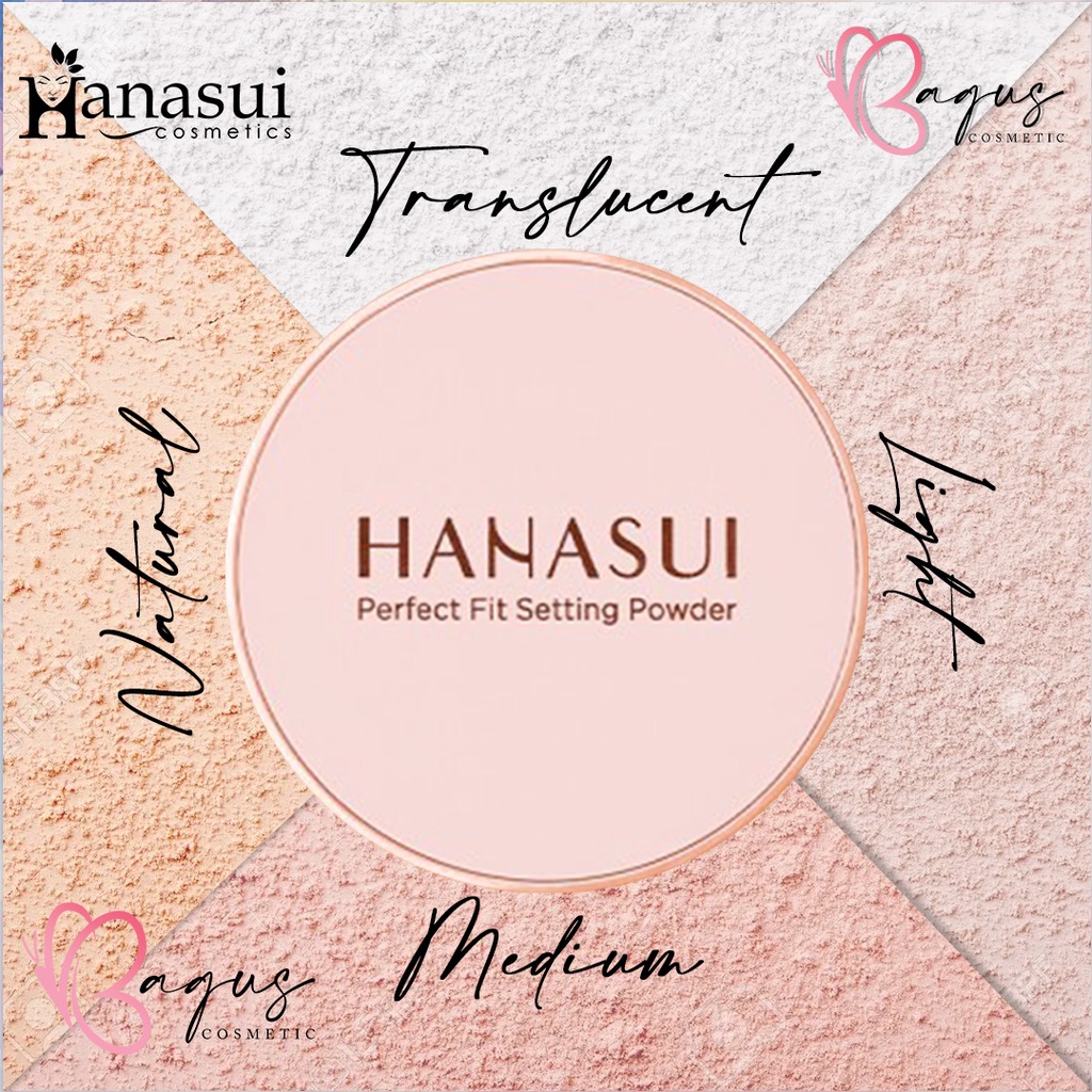 ⭐BAGUS⭐ HANASUI PERFECT FIT SETTING POWDER | Loose Powder | Bedak Tabur