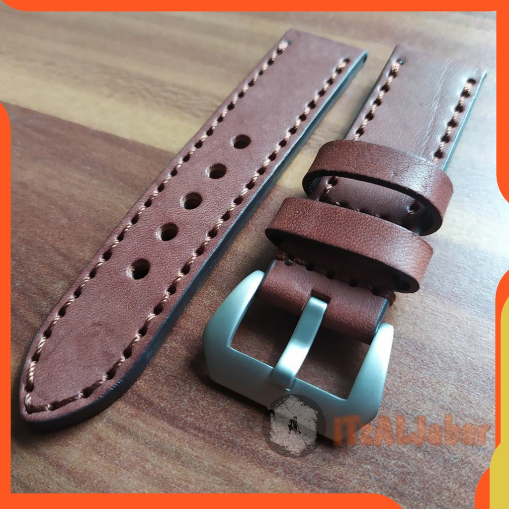 Tali jam tangan Kulit Asli Leather strap 20 mm 22 mm 24 mm