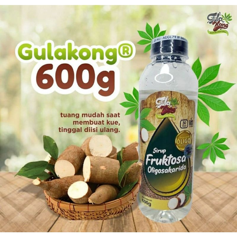 

GULAKONG Gula Singkong / Pengganti Gula Aman Semua Umur & Diabetes 600 gram