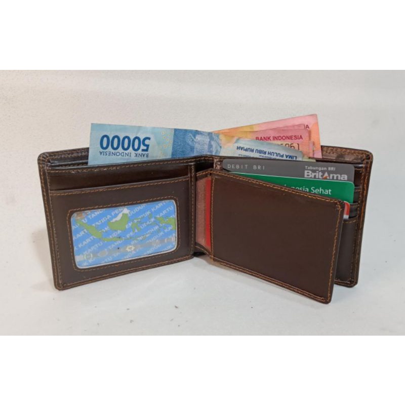 Dompet Kulit Pria 100 % Full Kulit Sapi Asli