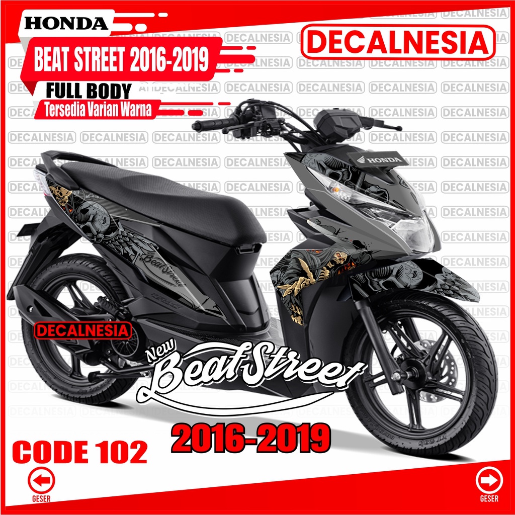 Decalnesia Decal Beat Street Old 2018 2019 Full Body Stiker Motor Street 2016 2017 Sticker Modif Dek