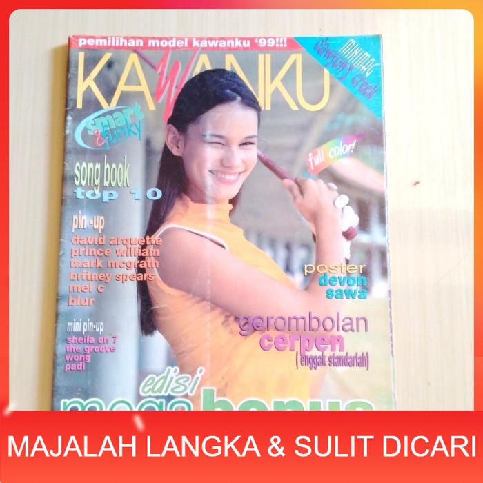 Majalah KAWANKU No.11 Sep 1999 TRACY TRINITA + POSTER + ARTIKEL AGNEZ Langka