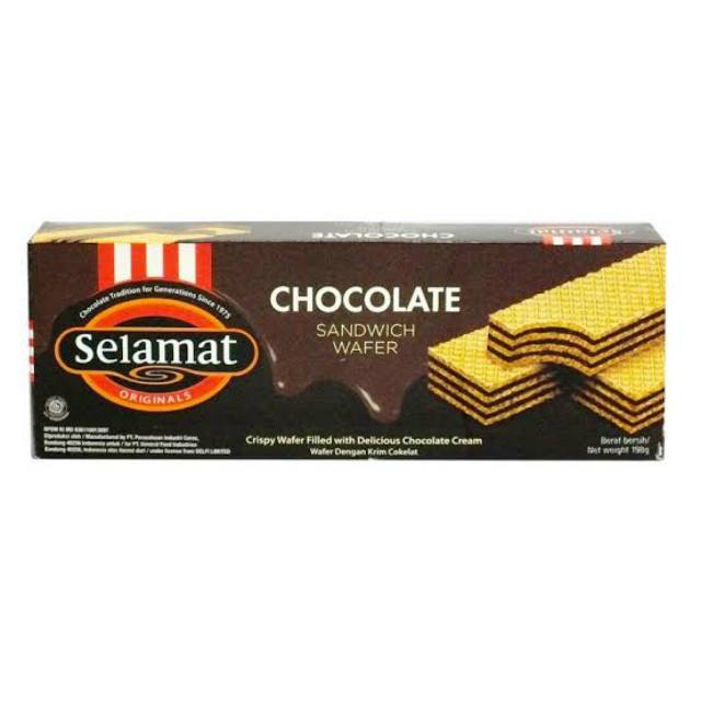 SELAMAT SANDWICH WAFER 145 GRAM ALL VARIAN WAFER SELAMAT CHOCOLATE BLACK VANILA