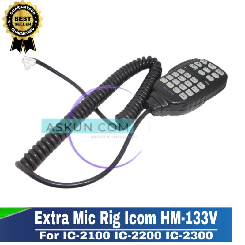 EXTRA MIC HM-133 UNTUK RIG ICOM IC-2100 2200 2300