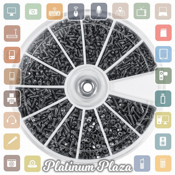 WALFRONT Baut Reparasi Kacamata Sunglasses Repair Nuts 600 PCS - A4`39Y28E-