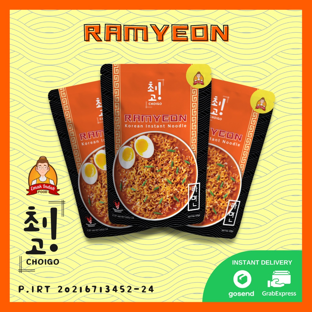 COMBO CHOIGO! RAMYEON (3PCS) - CHOIGO RAMYEON CHOIGO / RAMYEON CHOIGO / RAMYEON/RAMEN KOREA INSTAN - CHOIGO EMAK INDAH FOOD