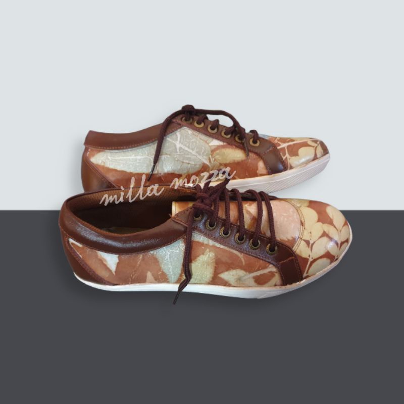 SEPATU KULIT ECOPRINT 100% ASLI KULIT