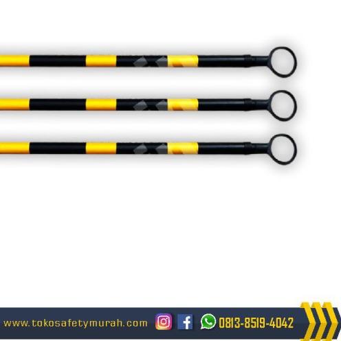 

Cone Bar Retractable Stick Penghubung Safety Cone/ Palang Traffic Cone - Kuning Hitam