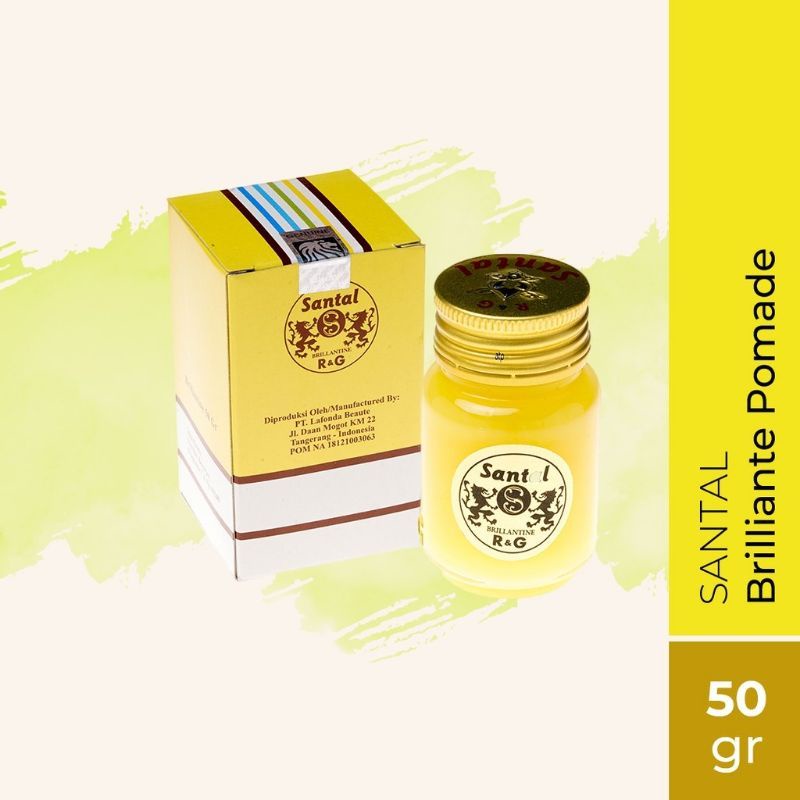 [50gr] SANTAL BRILLANTINE R&amp;G Hair Pomade | Minyak Rambut