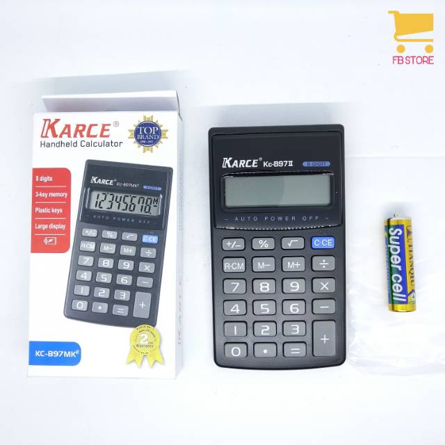 Kalkulator karce KC-B97MK2 1line 8digits plastic 7x12,5cm ORIGINAL