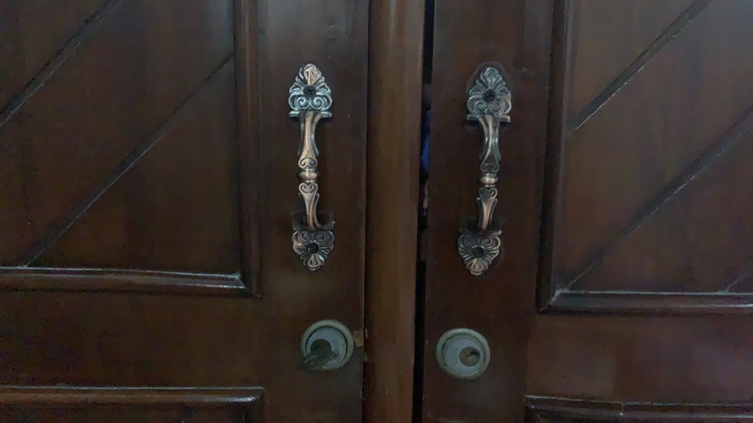 Handle Tarikan Meja Laci Lemari Chrome Emas Antik