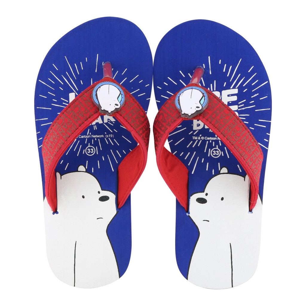  ANDO  x We Bare Bears Collab WBB 1802 Biru Merah  Sandal  