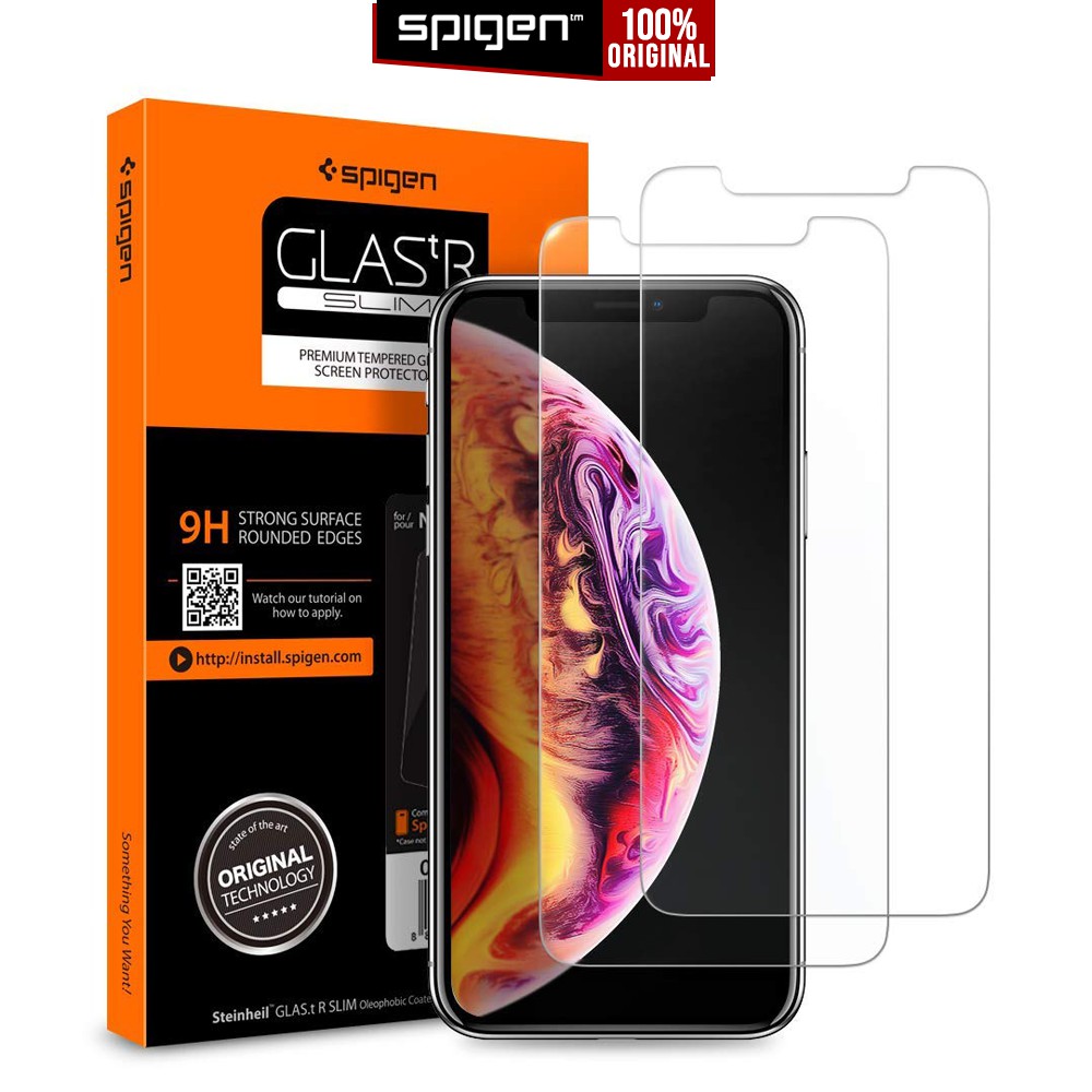 

Tempered Glass iPhone 11 Pro Max / 11 Pro / 11 /XS Max / XS X / XR Spigen Glas tR Slim HD Anti Gores