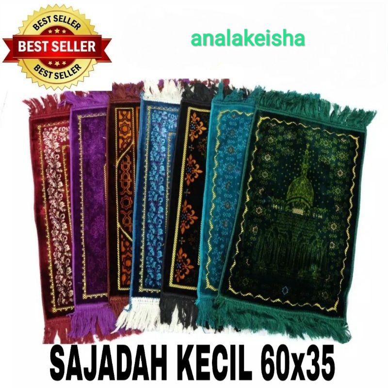 Sajadah muka/sajadah kecil 60 cm x 35 cm