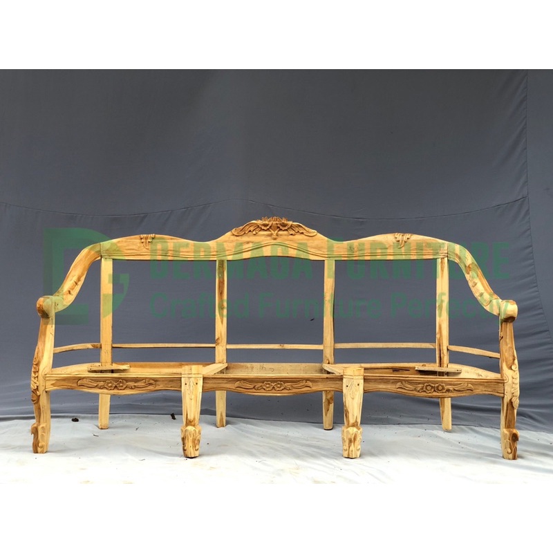 SOFA TAMU LOIS SETELAN 3 DUDUKAN JATI SOFA PELAMINAN SOFA PANJANG TERMURAH DERMAGA FURNITURE JEPARA