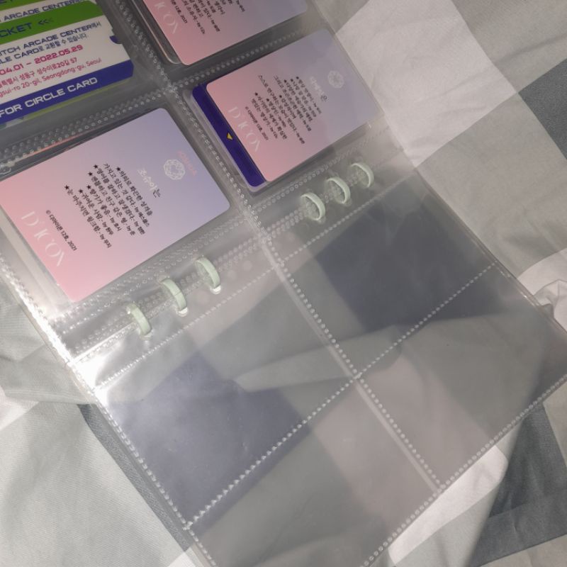 

[COD] sleeves binder 6 ring a5 photocard bolak balik 4 pockets double sided one sided
