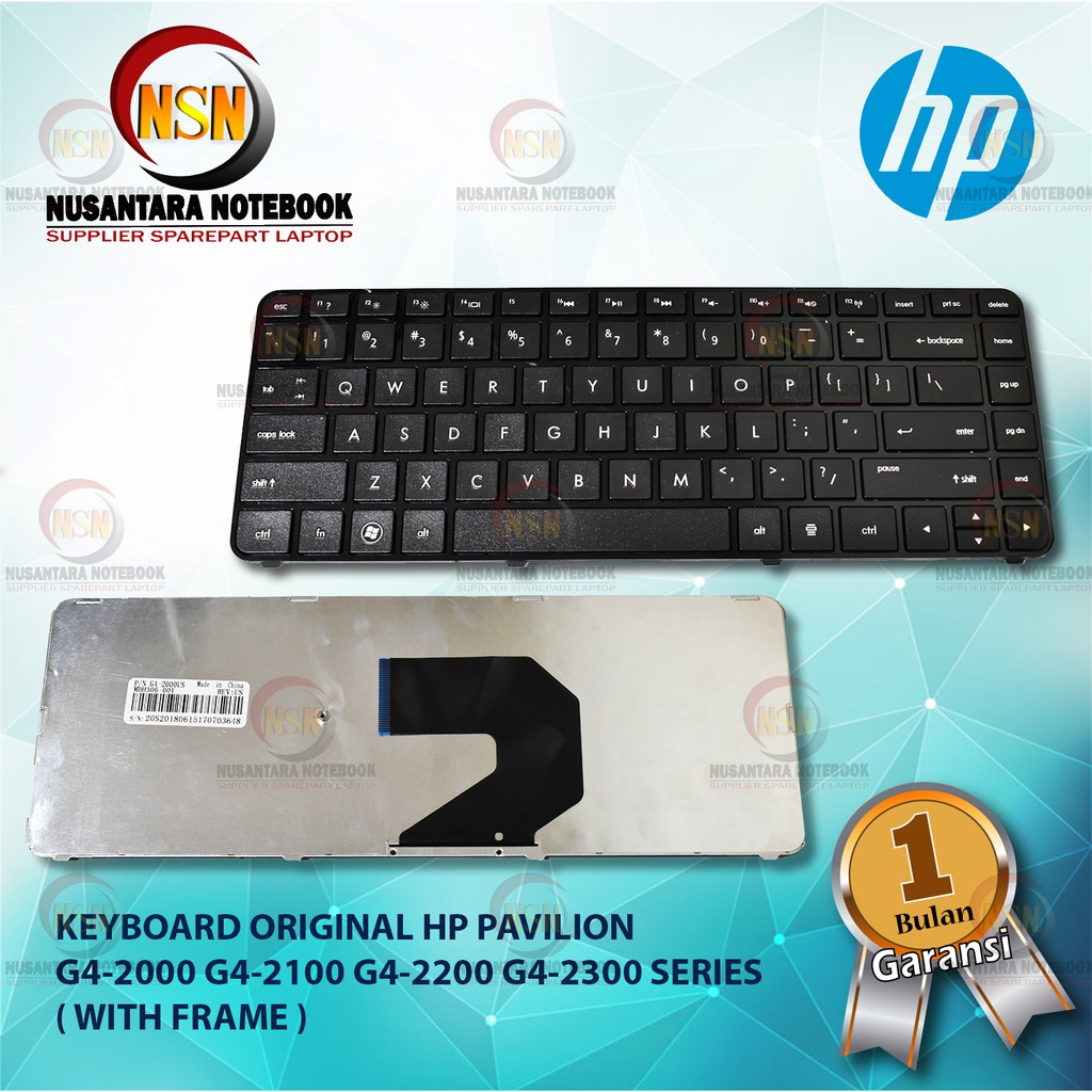 Keyboard HP Laptop Pavilion G4-2000 G4-2200 G4-2300 G4-2400 Series With Frame