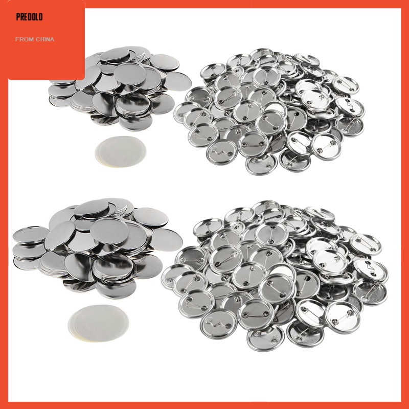 [In Stock] 100Sets Blank Button Badge Parts Material for DIY Gifts Presents Unisex