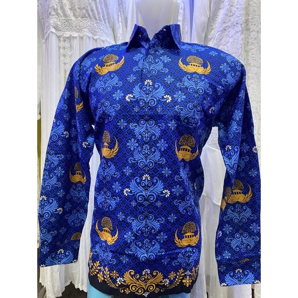 BAJU KORPRI KERAH BIRU/BAJU KERJA PNS ASN PRIA