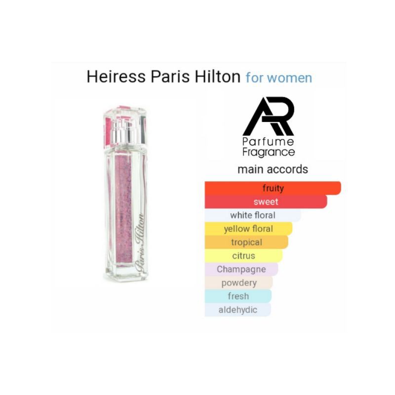 ARparfum - PARIS HEIRESS - BEST SELLER for WOMAN !! 99% Aroma Original,Lembut dan Tahan lama