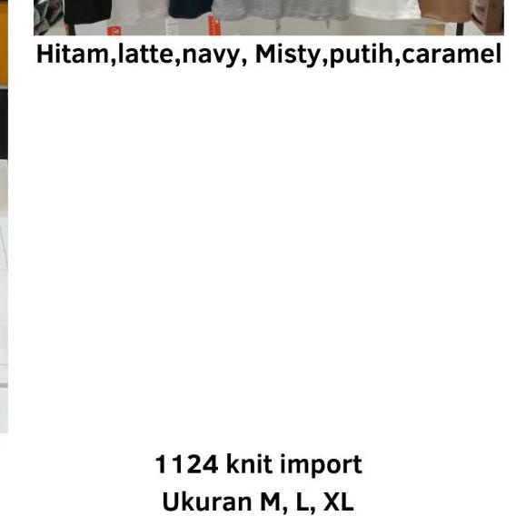 Manset turtleneck baju salur/ manset rajut import