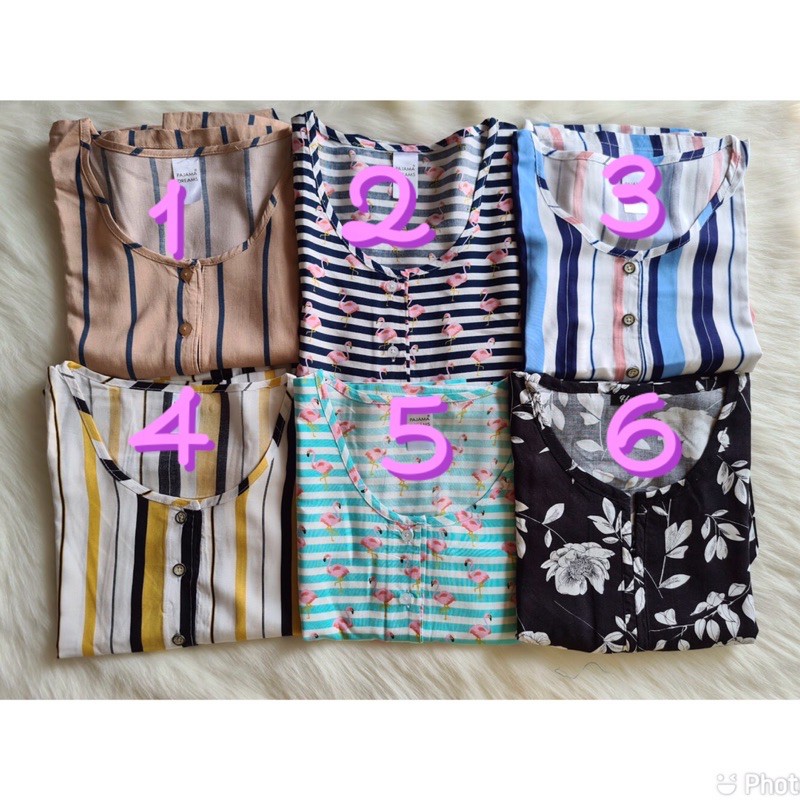 Daster busui friendly pendek / selutut