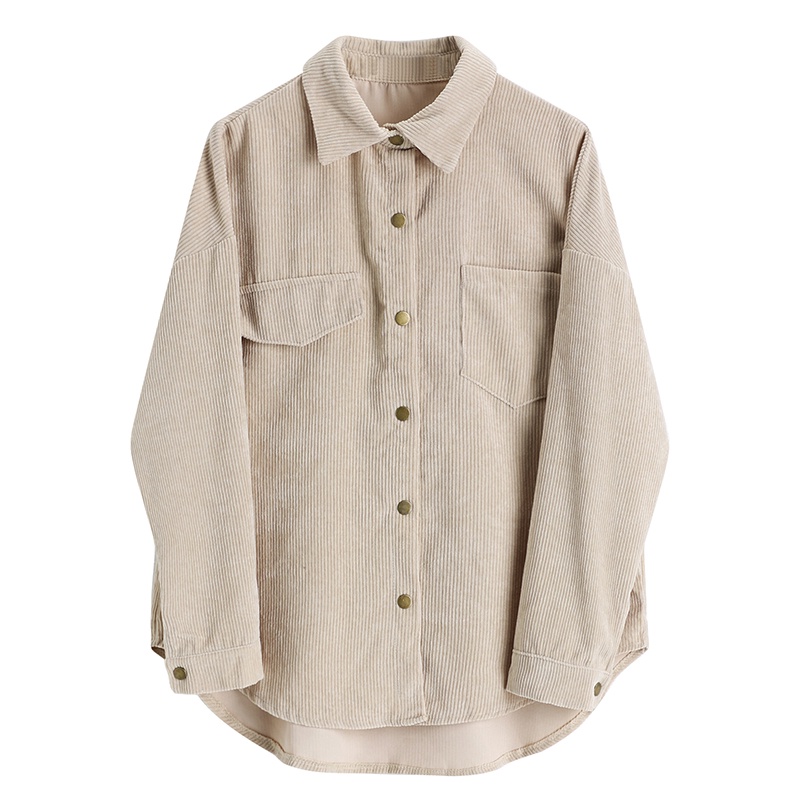 [chaoo.id]Jaket denim oversize pendek retro wanita warna solid  dingin wanita  korea style button jacket murah