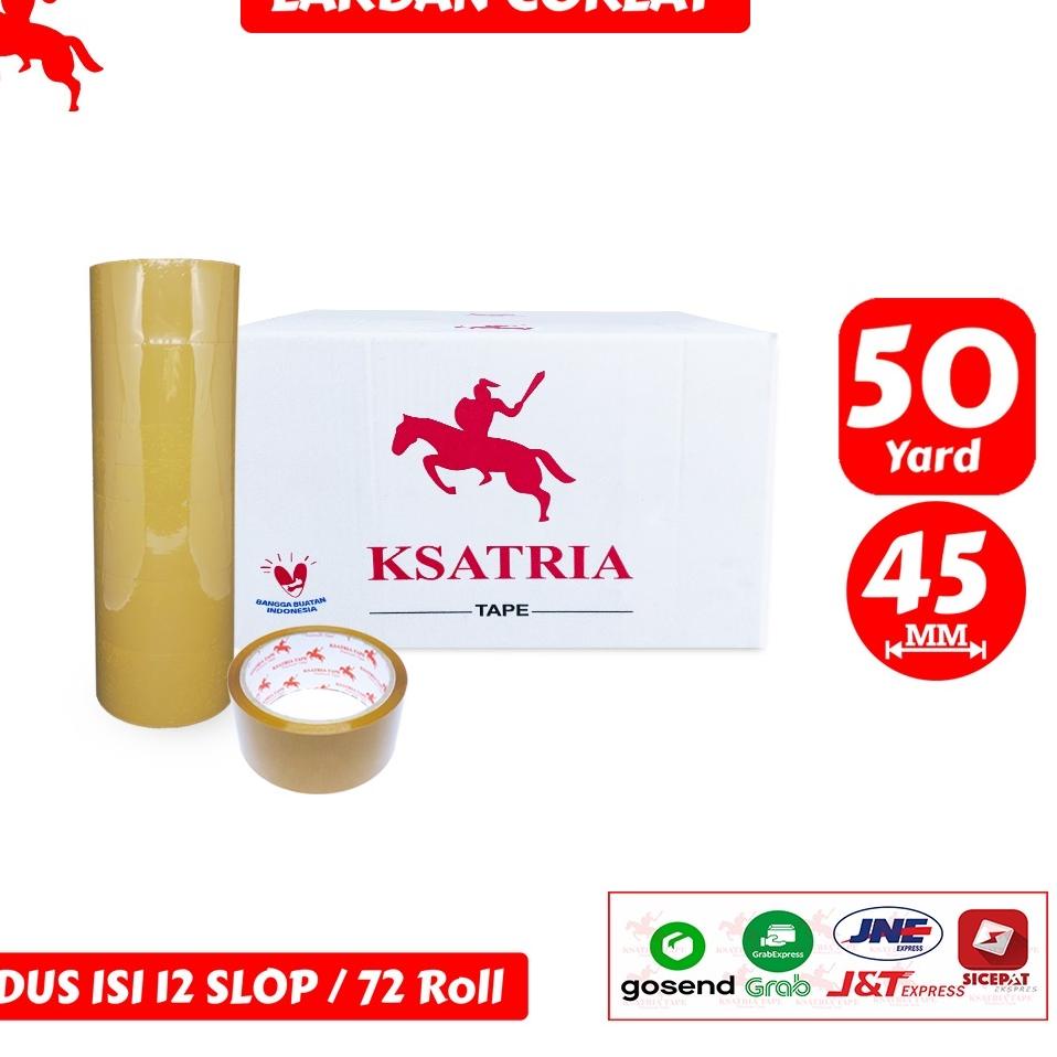 

CSI3u8T--[TERMURAH] Lakban OPP Tape / Lakban Coklat Dunia Packing 50 Yard (1 Slop) -COD