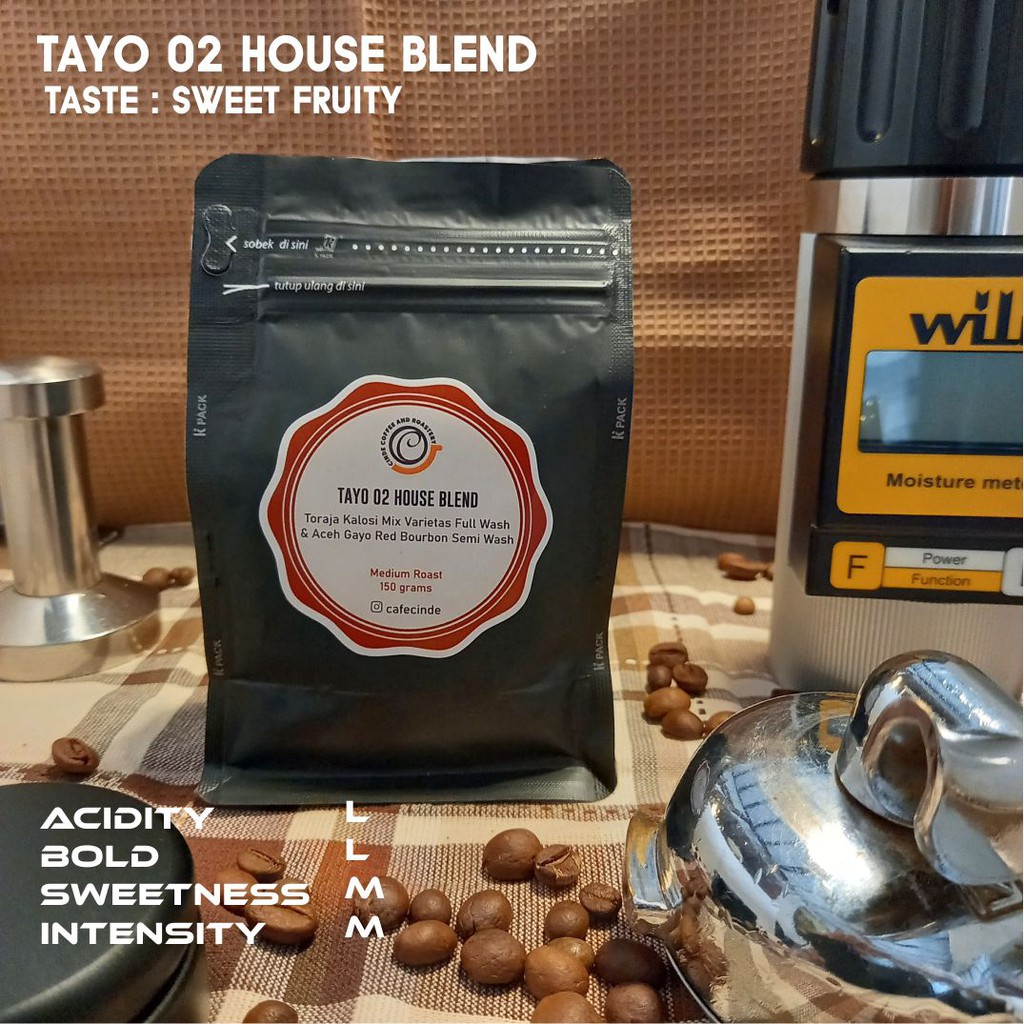 

COFFEE HOUSE BLEND ARABICA TAYO 02 150 GR