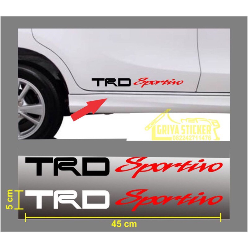 Sticker mobil - stiker cutting TRD SPORTIVO